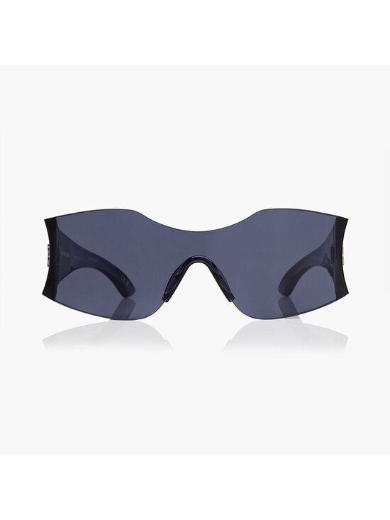 NEW BALENCIAGA SUNGLASSES BB0292S 002 UNISEX GEOMETRIC BLUE EYEWEAR
